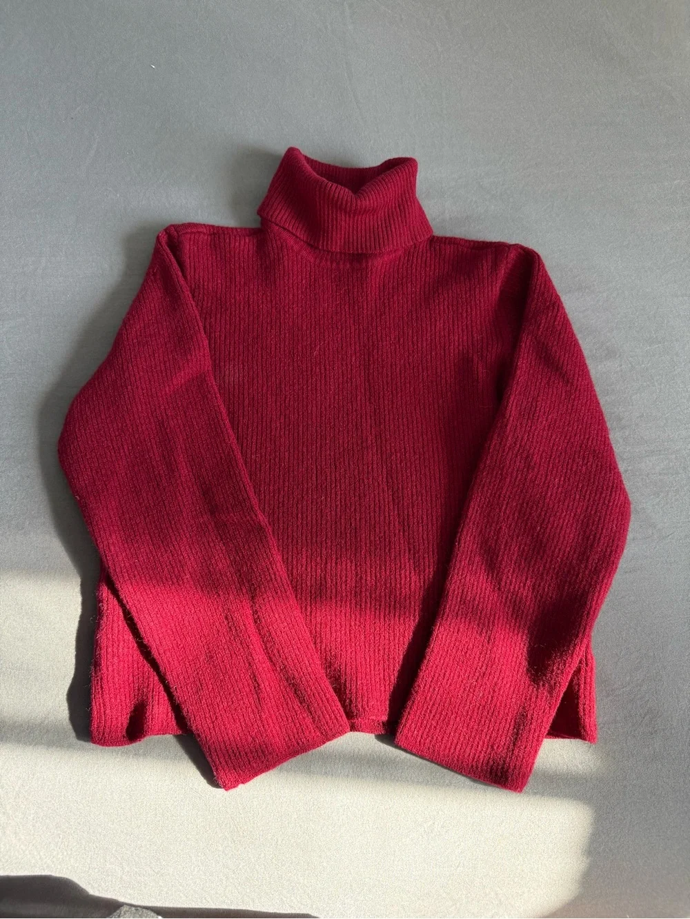 Red Merino Wool Sweater